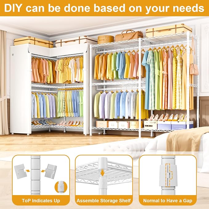 White Rack with White Cover