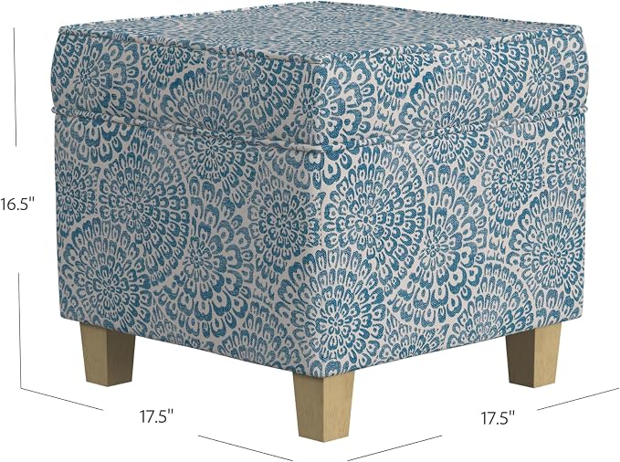 Blue and Cream Modern Floral