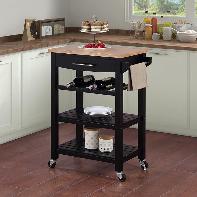 Black/Butcher Block