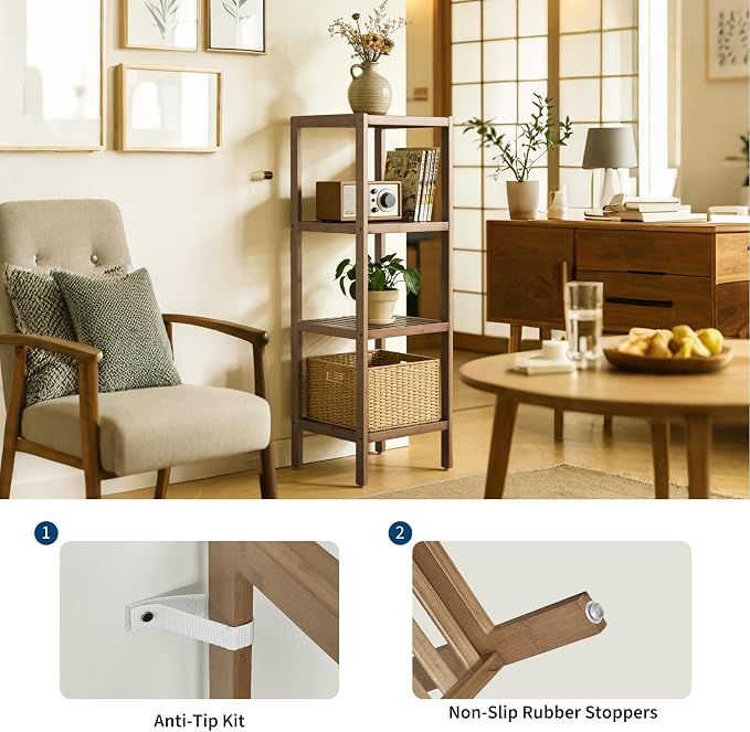 4 Tier-walnut