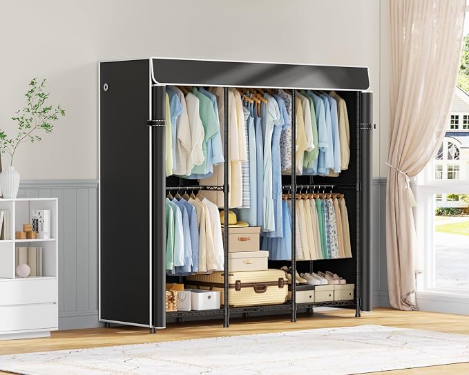 Black Rack With Black Cover