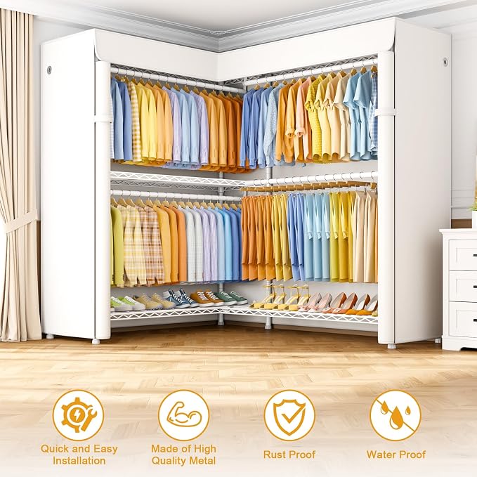 White Rack with White Cover