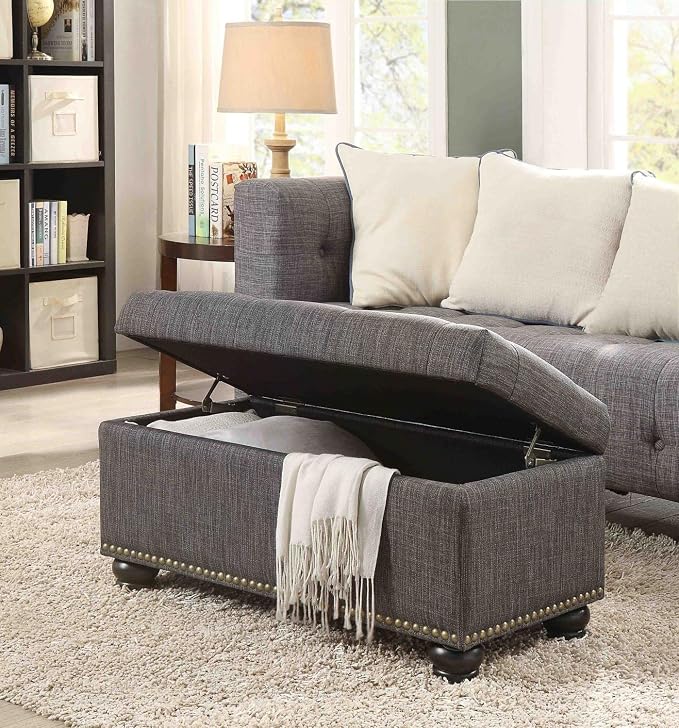 Dark Charcoal Gray Fabric