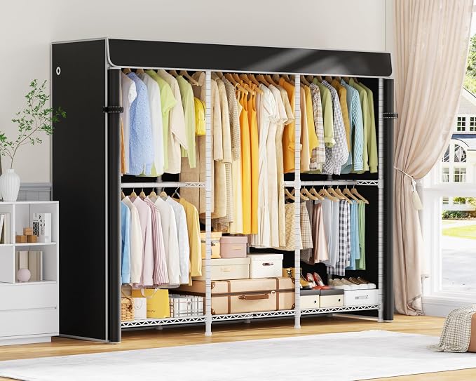 White Rack With Black Cover