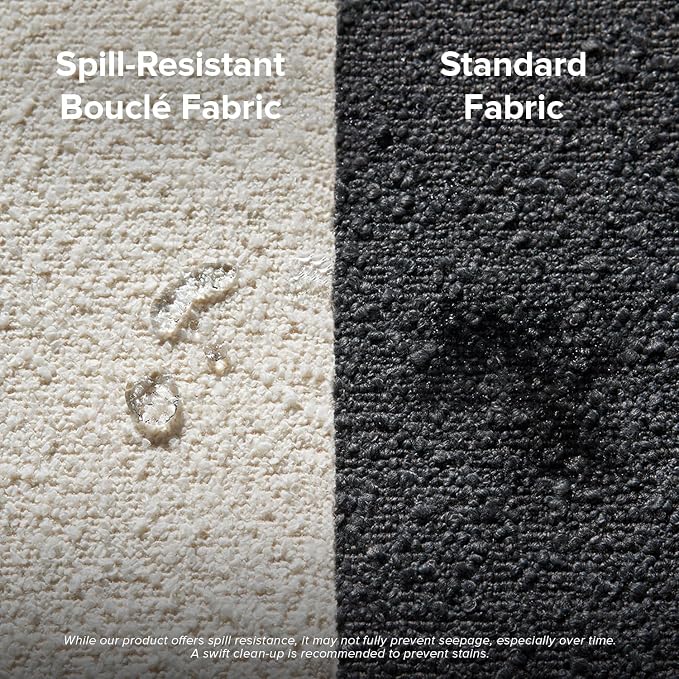 White Boucle, Curved