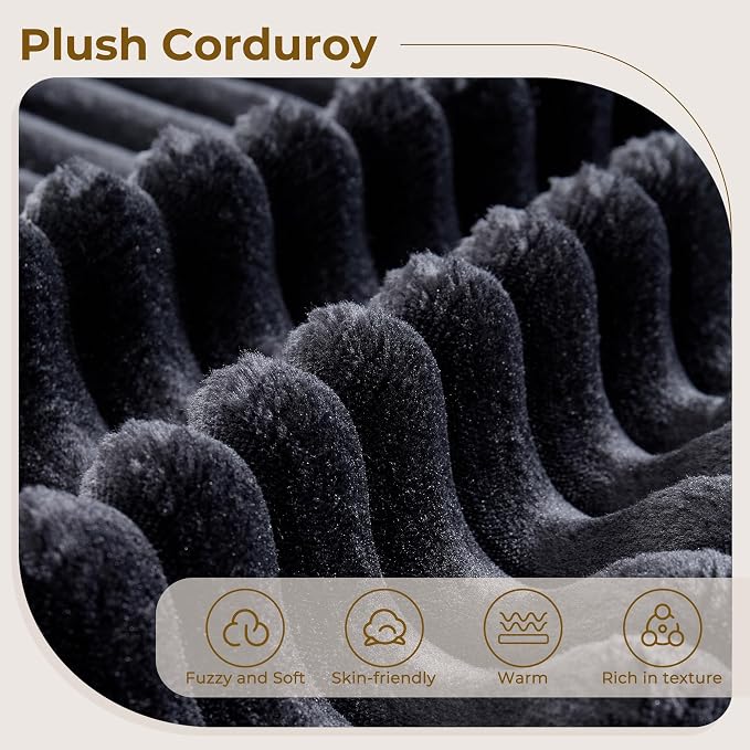 Black,plush Corduroy