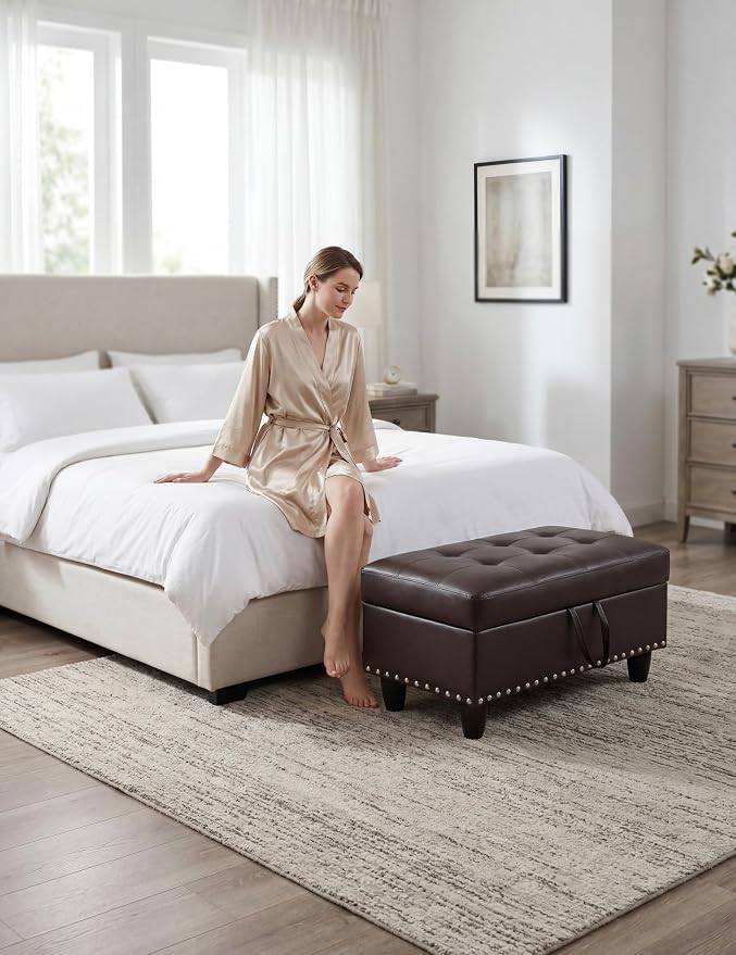 Brown-faux Leather