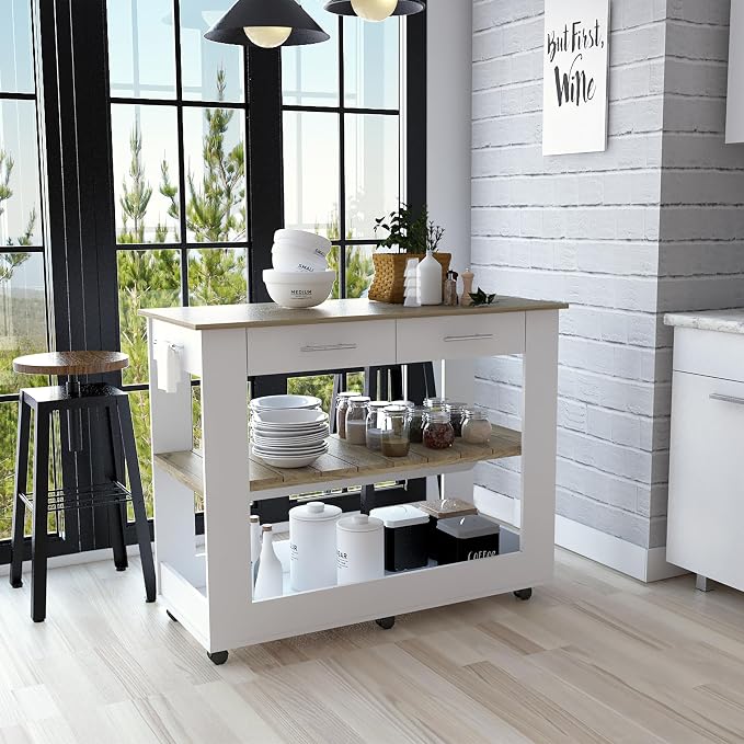 White + Light Oak