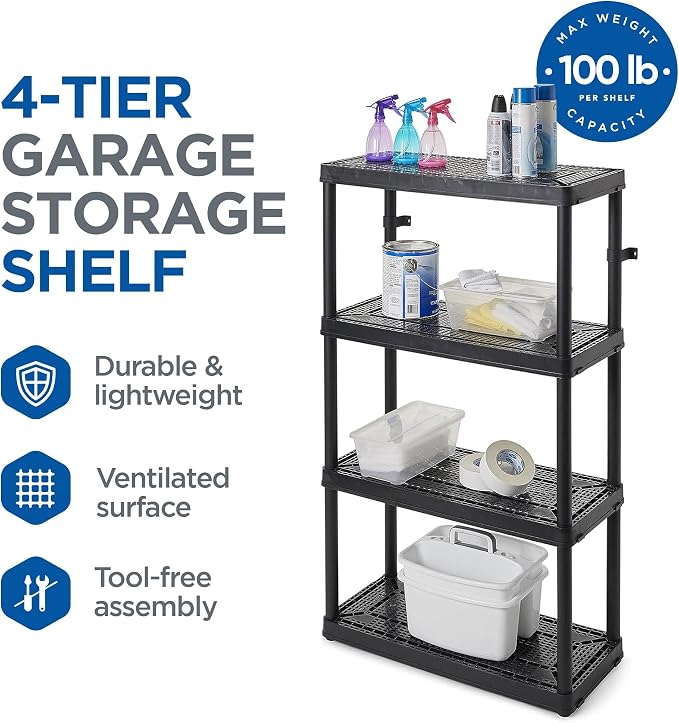 Black - 4 Shelf