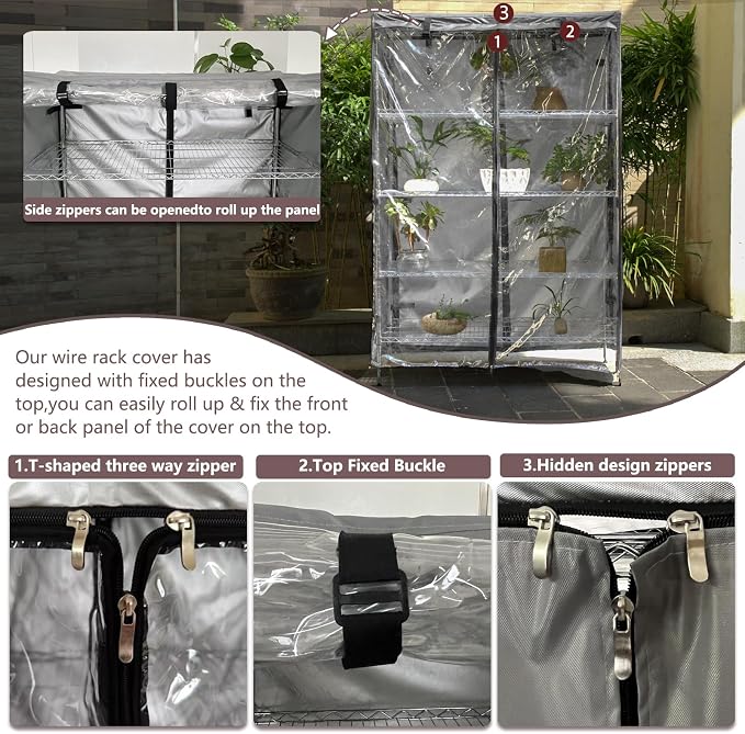 Grey With Three Side Clear Pvc Panel