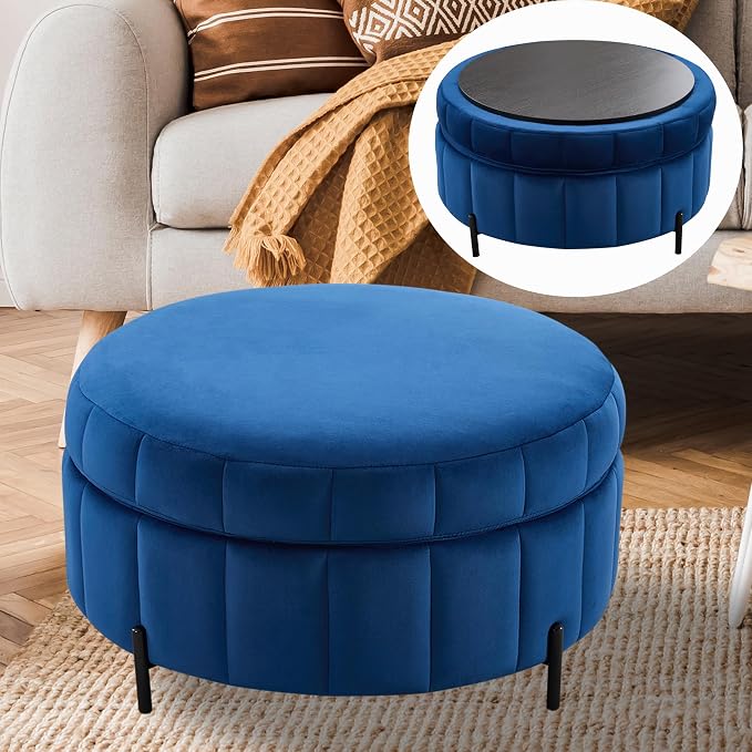 Navy-footstool