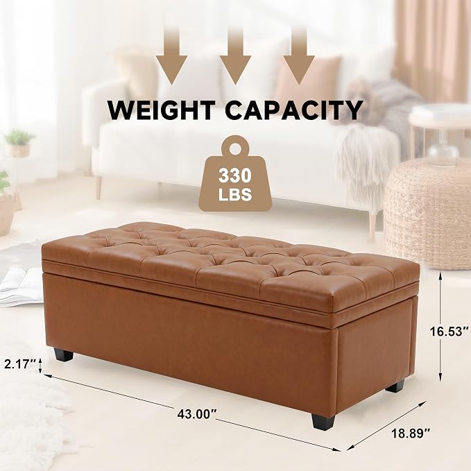 Faux Leather Brown