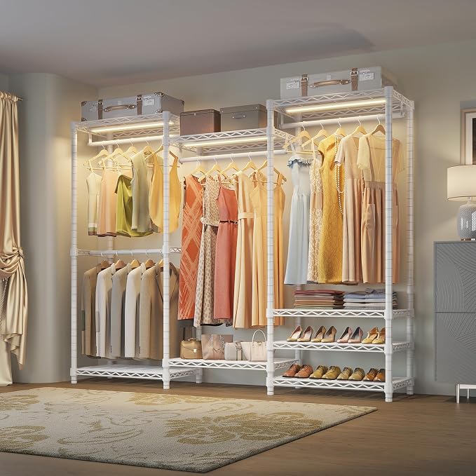 White Rack With Warm White Light