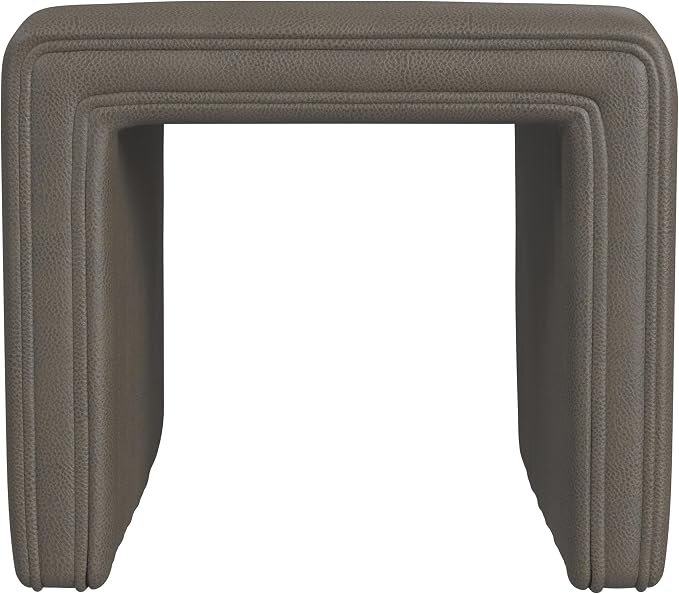 Pewter Gray Faux Leather