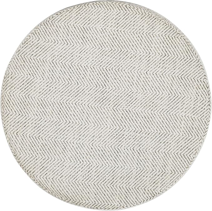 Cream Chevron Woven