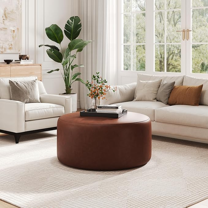 Brown, Faux Leather
