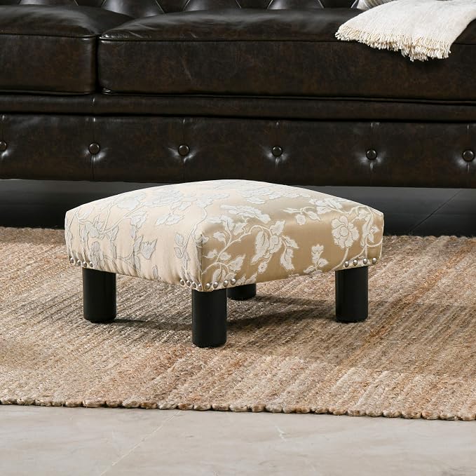 Champagne Beige Floral Jacquard
