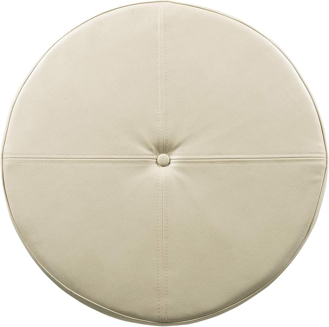 Cream Faux Leather