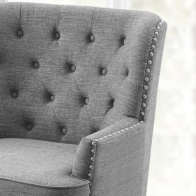 Polyester Light Grey With Ottoman