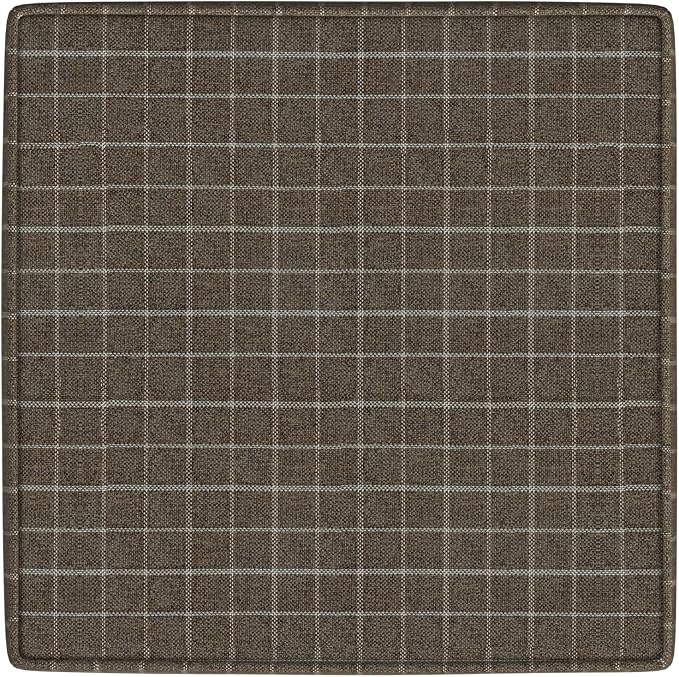 Brown Window Pane Fabric