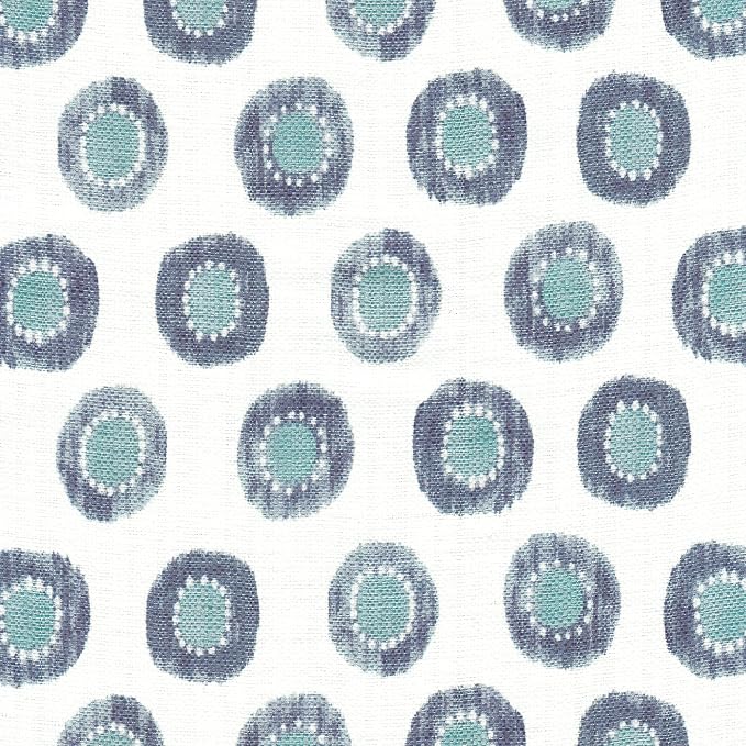 Small Green Medallion Ikat Print