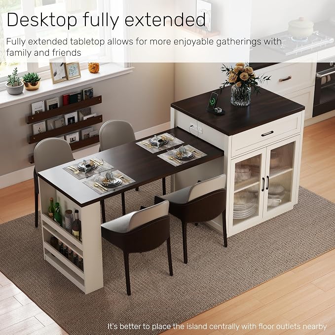 Kitchen Island-walnut