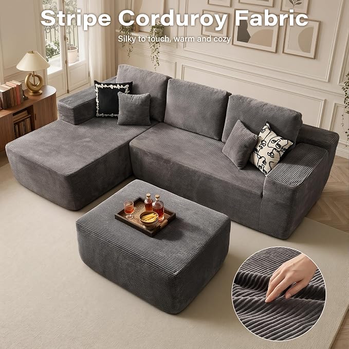 Grey (Stripe Corduroy)