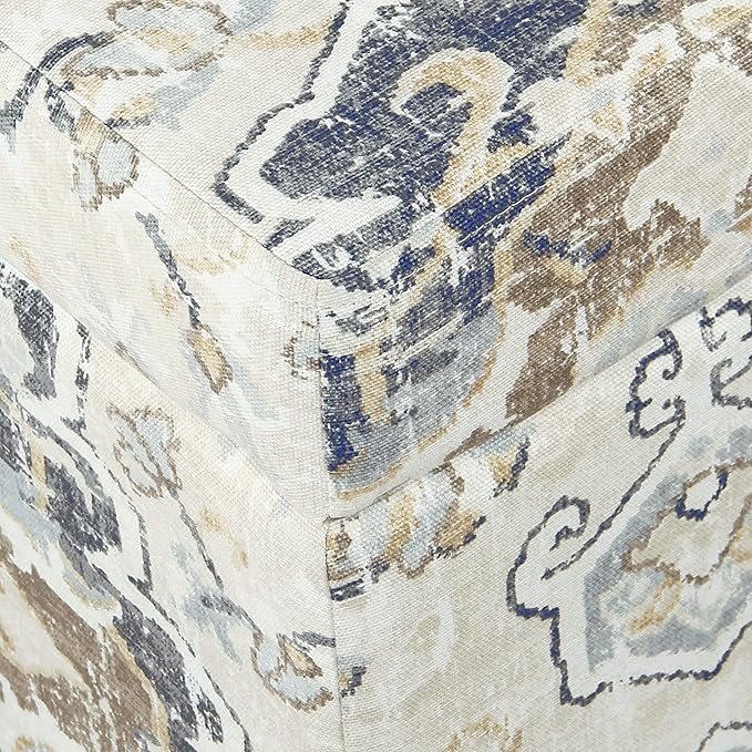 Antiqued Print Ebony and Cream