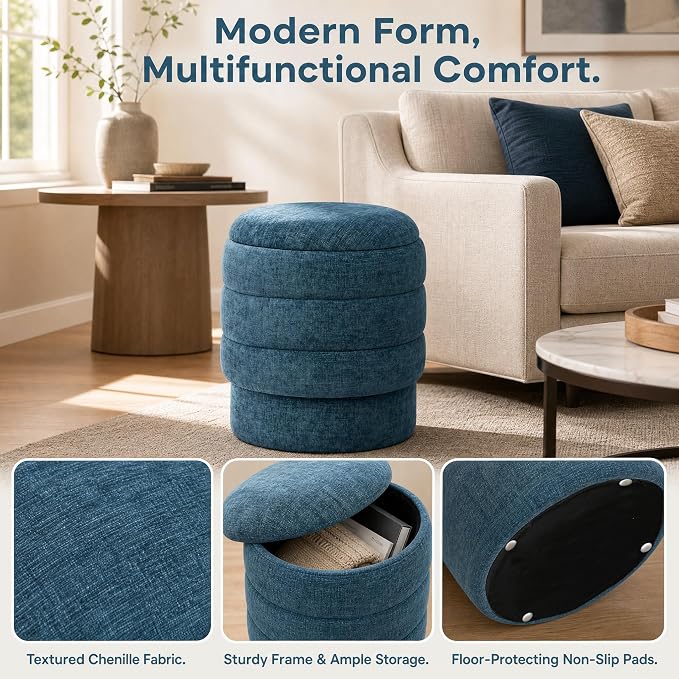 Round-denim Blue