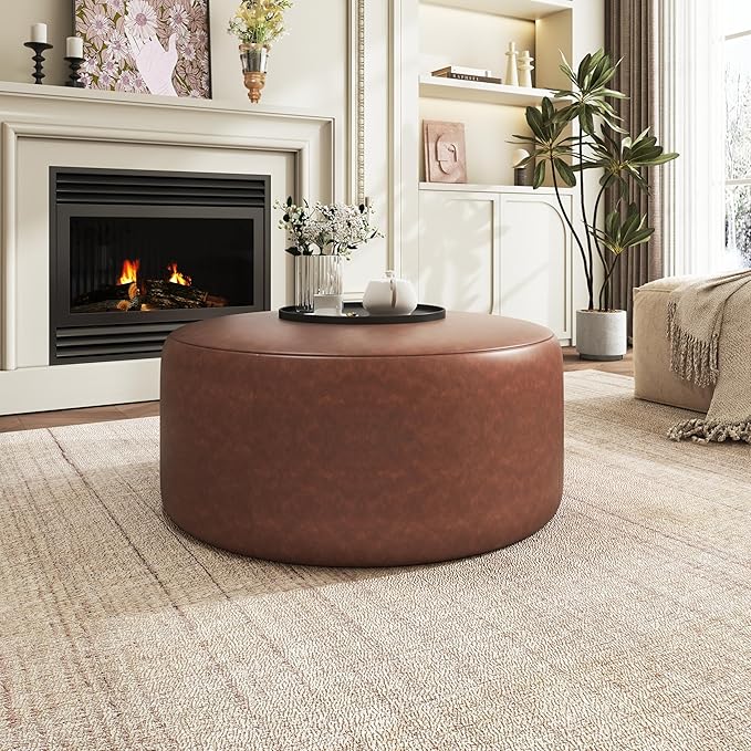 Brown, Faux Leather