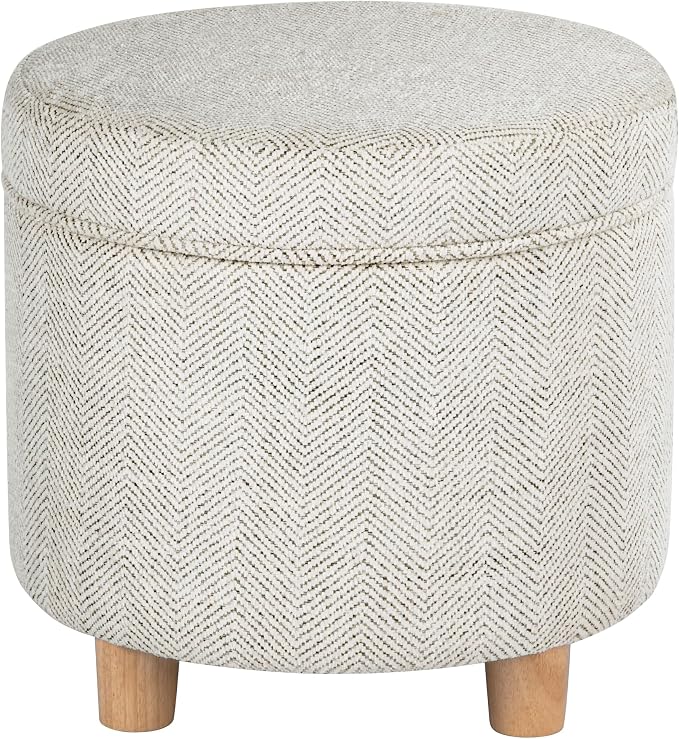 Cream Chevron Woven