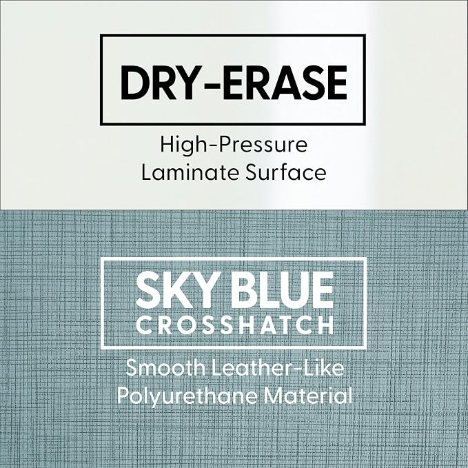 Sky Blue Crosshatch/Whiteboard