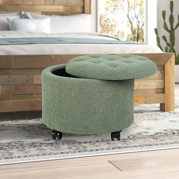 Green Teddy With Wheels