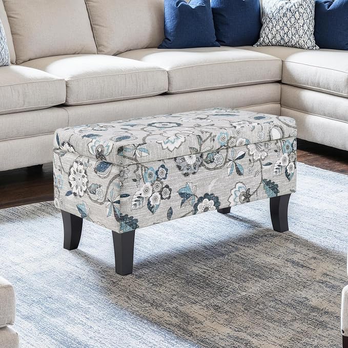 Gray Flora Fabric