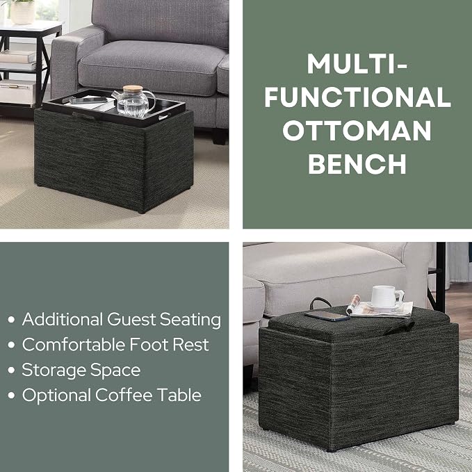 Dark Charcoal Gray Fabric
