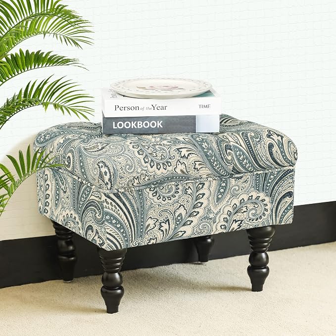 Blue Boho Paisley Floral