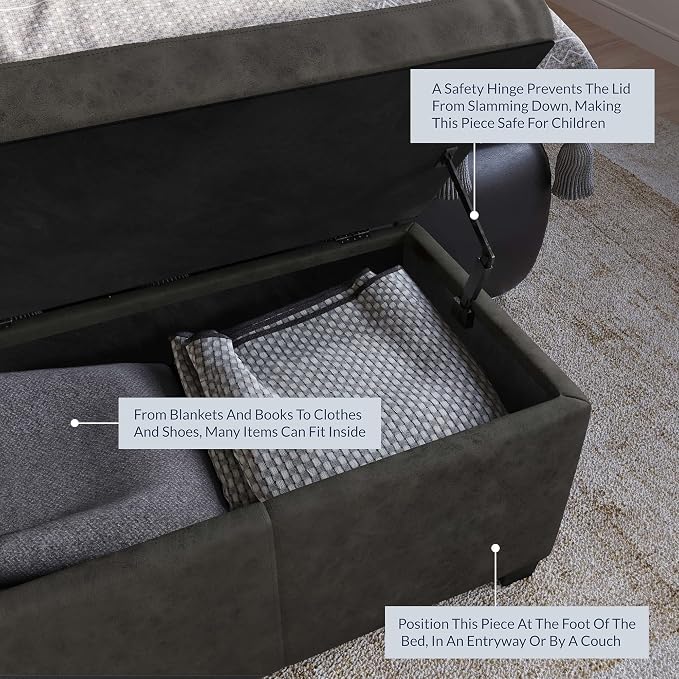 Rustic Gray/ Faux Leather