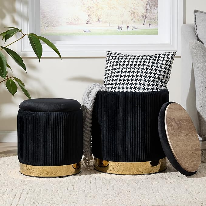 Gold-tone Velvet-black