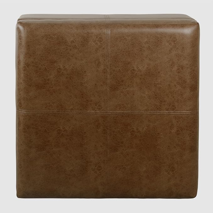 Distressed Brown Faux Leather