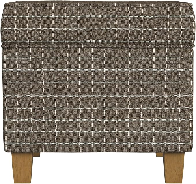 Brown Window Pane Fabric