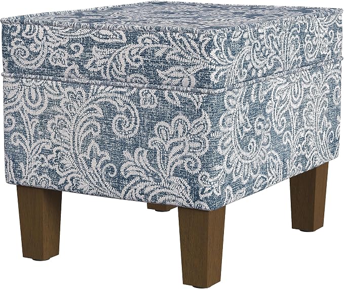 Blue Denim Jacobean Print