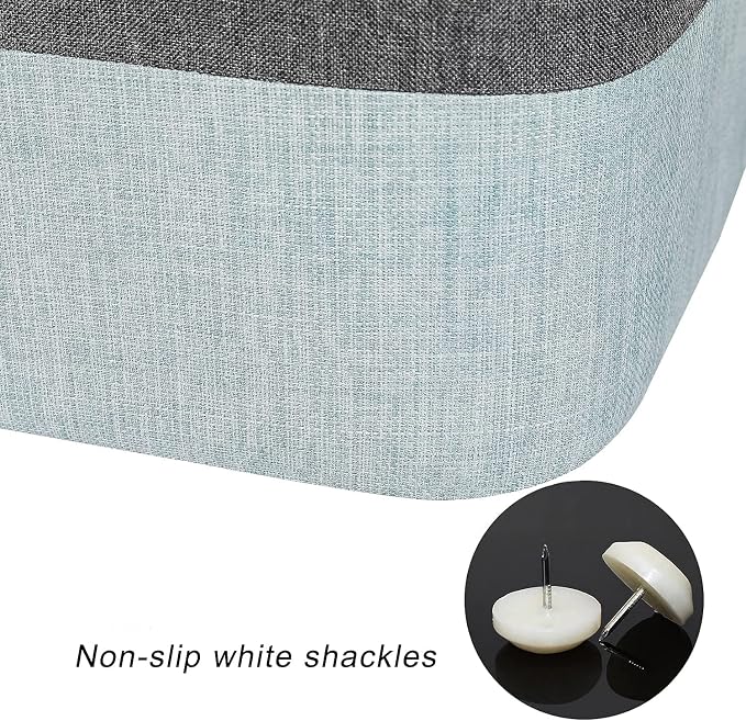 Linen Grey + Blue