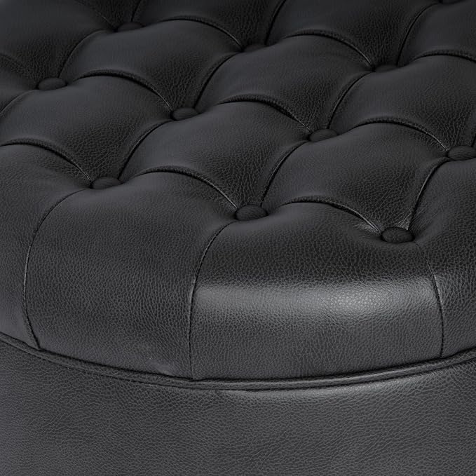 Black Faux Leather