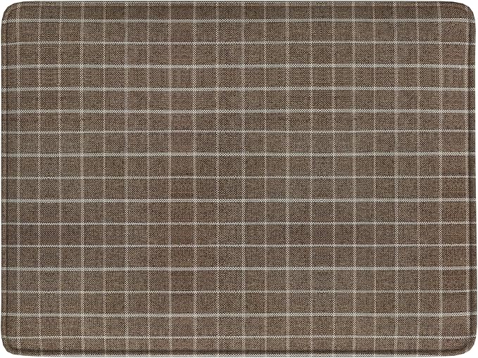 Brown Windowpane Fabric