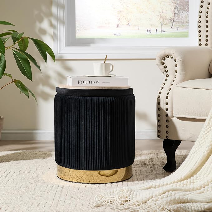 Gold-tone Velvet-black