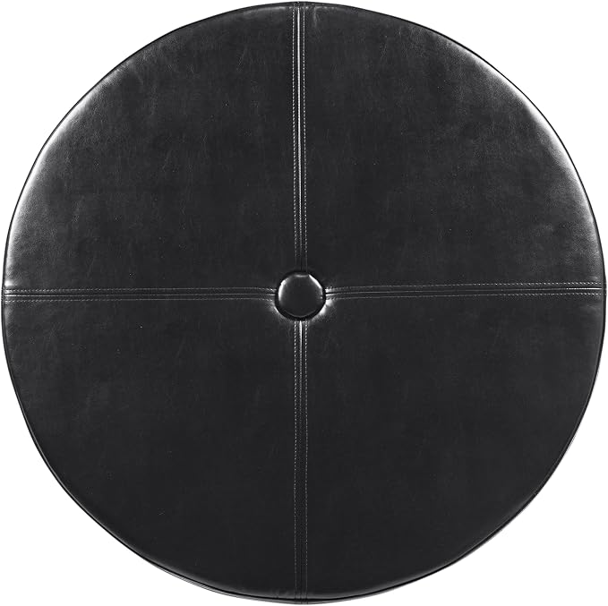 Black Faux Leather