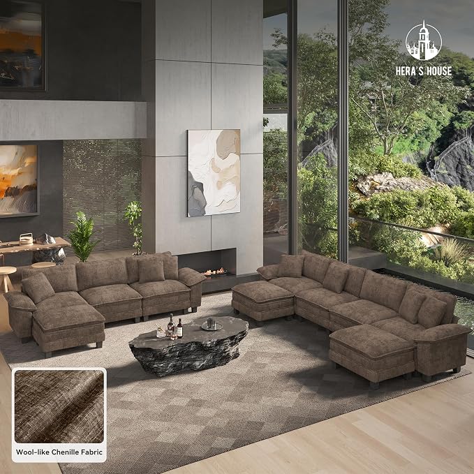Chenille Grayish Brown