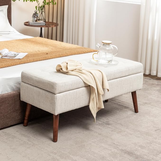 Linen Fabric in Beige