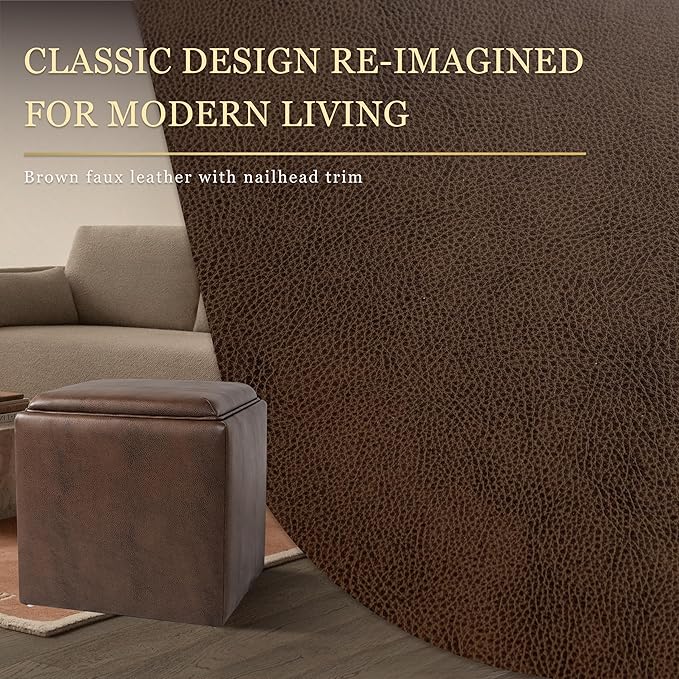 Brown Faux Leather