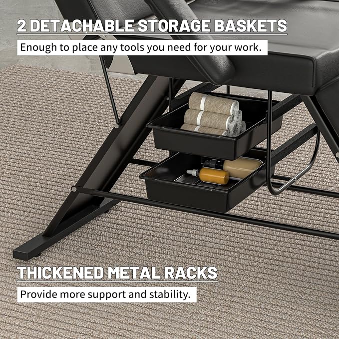Black & Stool & Trays